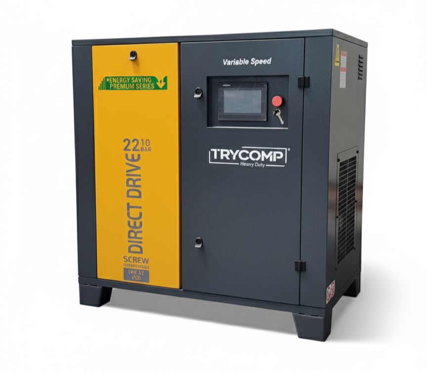 7.5kW TryComp rotary screw compressor